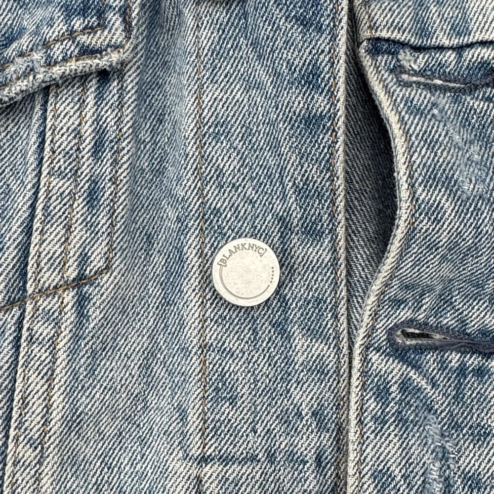 UEC Blanc Denim raw hem jacket 100% cotton size XS